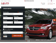 Tablet Screenshot of milescarrentalatlanta.com